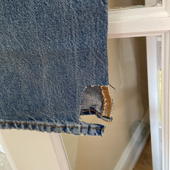 ZARA high rise slim fit bootcut leg ripped jeans blogger favorite - Picture 8 of 9